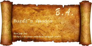 Buzás Amadea névjegykártya
